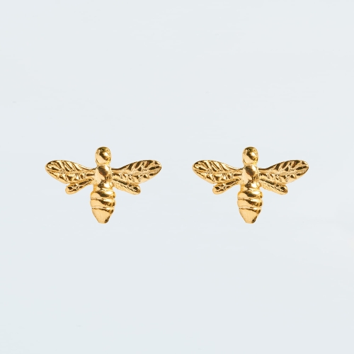 Kolczyki pozłacane LITTLE BEES.jpg
