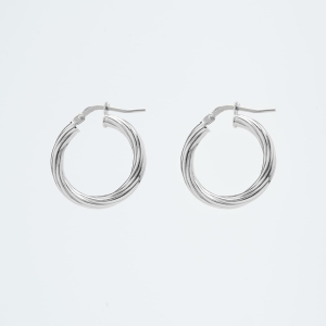 Kolczyki srebrne koła CALI