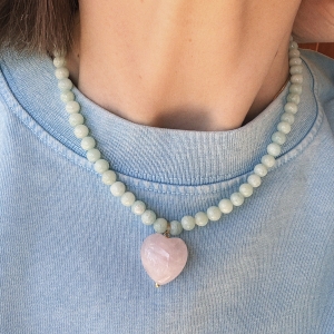 Naszyjnik z kamieni SPRING HEART