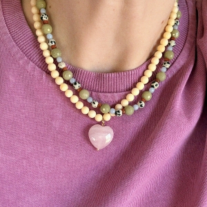 Naszyjnik z kamieni BUTTER YELLOW